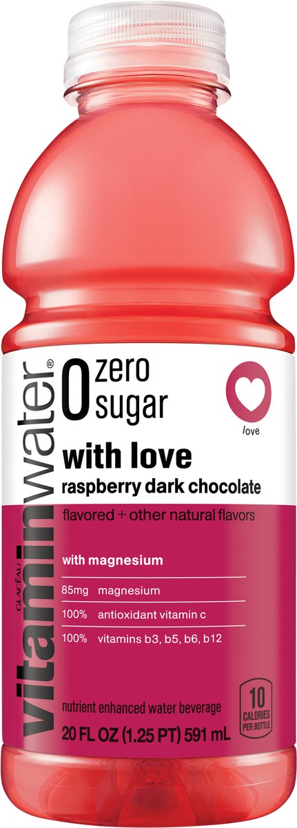 slide 5 of 7, vitaminwater Glaceau VWTR Zero Sugar With Love-KO Bottle- 20 fl oz, 20 fl oz