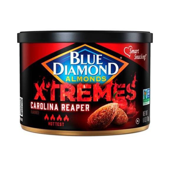 slide 1 of 4, Blue Diamond Xtremes Hottest Carolina Reaper Almonds 6 oz, 6 oz