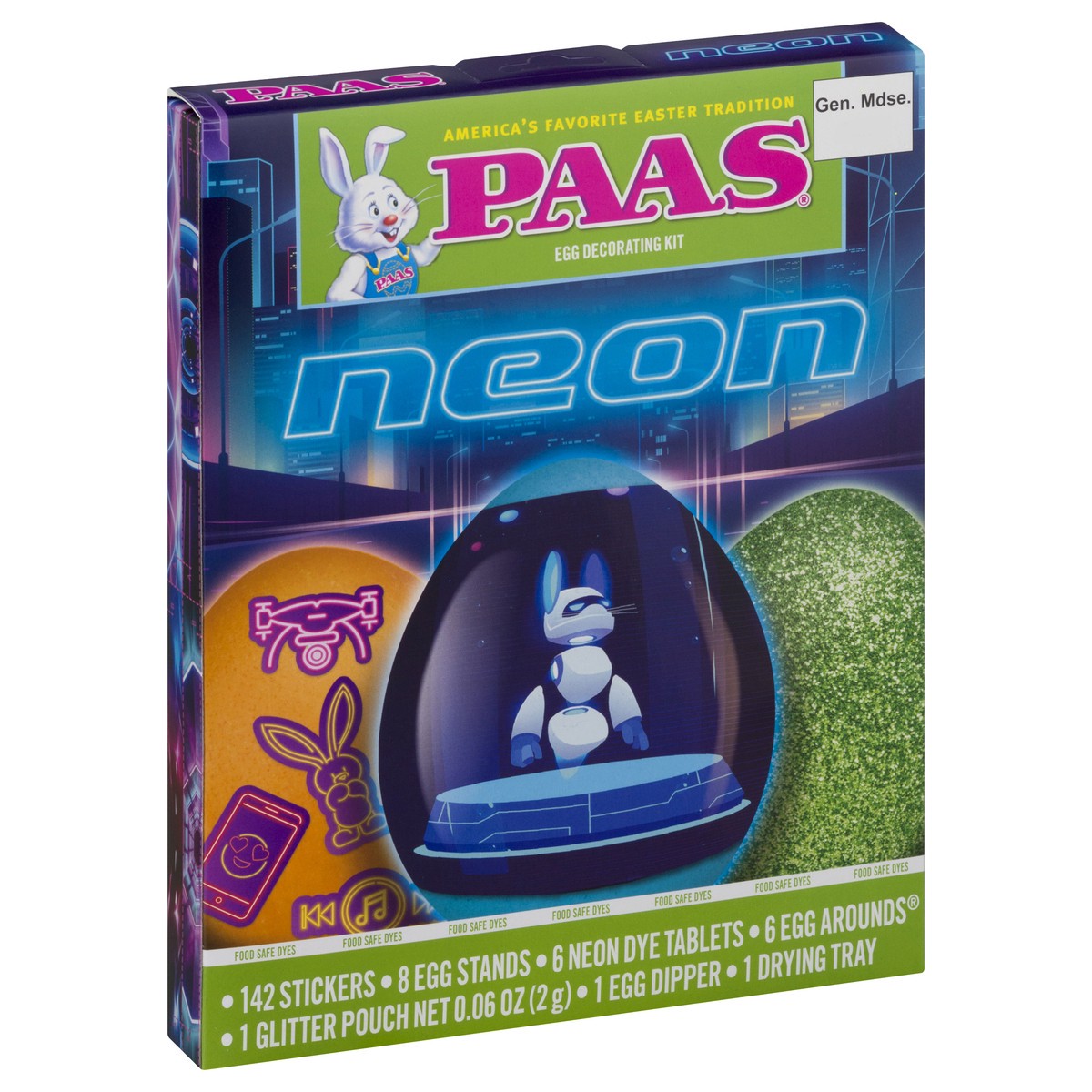 slide 2 of 9, PAAS Paas Neon Egg Dye Kit, 1 ct