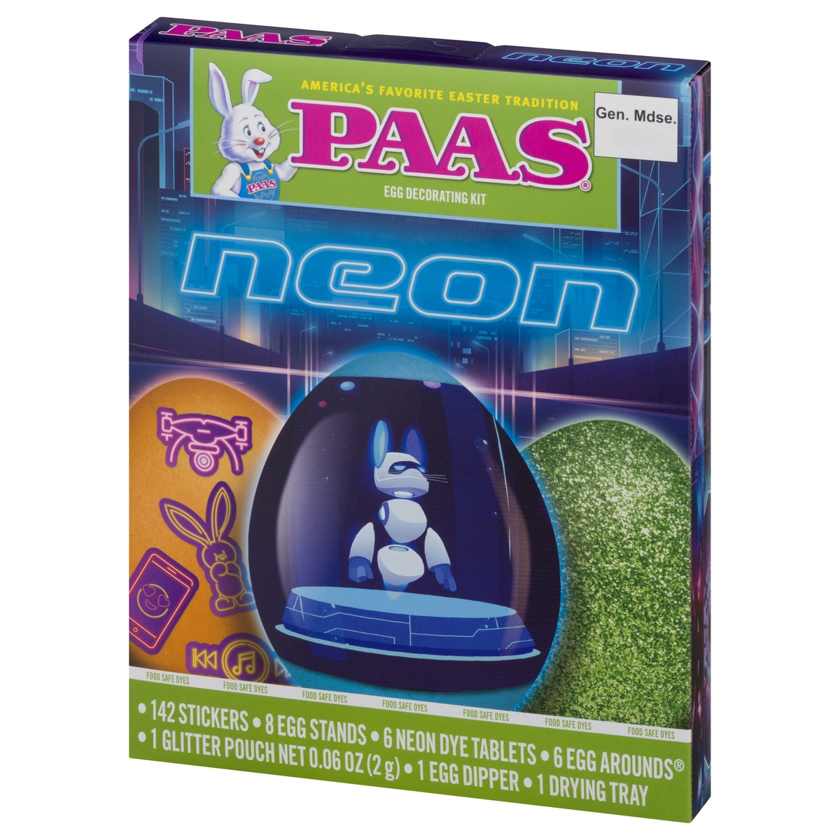 slide 3 of 9, PAAS Paas Neon Egg Dye Kit, 1 ct