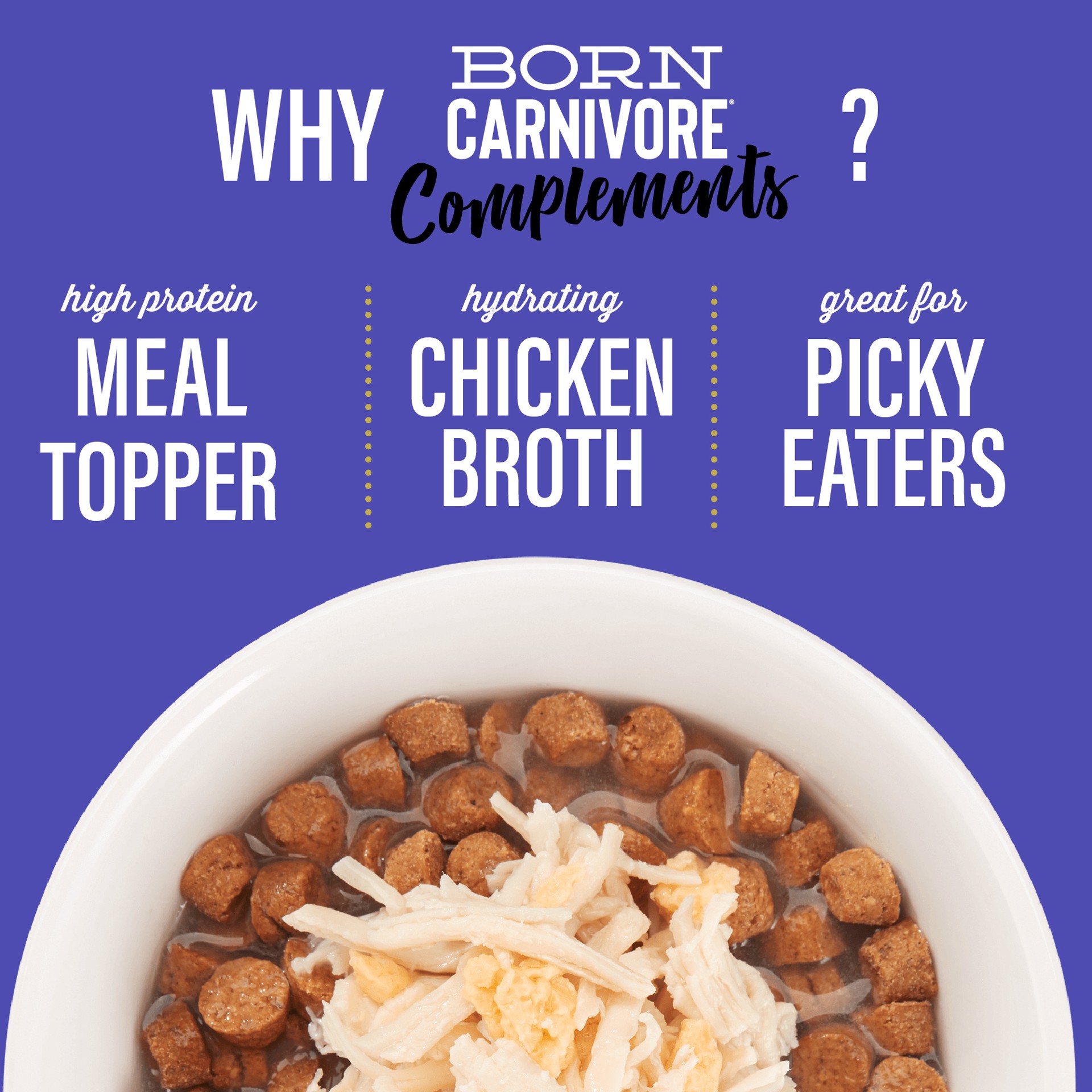 slide 3 of 9, Tiki Cat® Born Carnivore Complements Cat Food Topper - Grain Free, 2.1 Oz, 2.1 oz