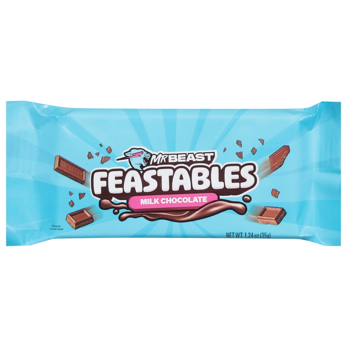 slide 1 of 9, Feastables Mr Beast Milk Chocolate Bar 1.24 oz, 1.24 oz