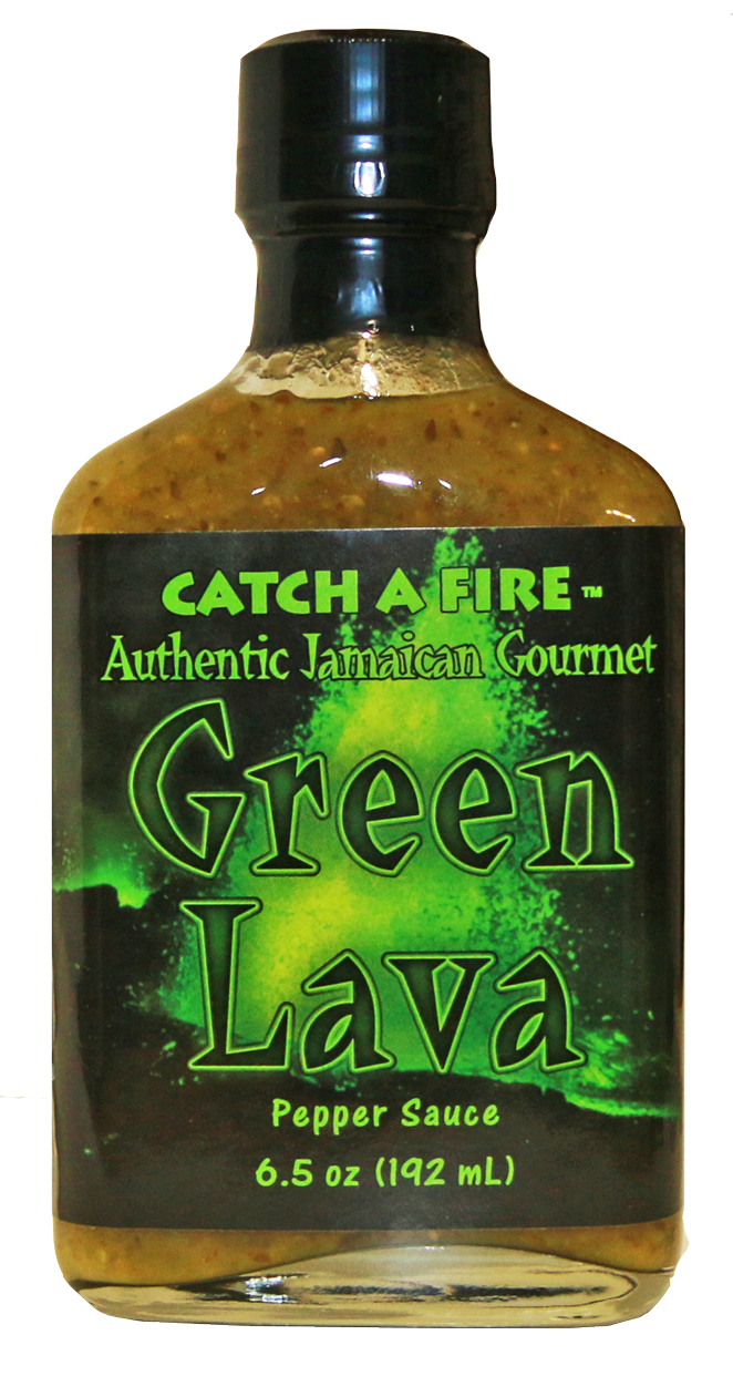 slide 1 of 1, Catch A Fire Green Lava Sauce, 6.5 oz