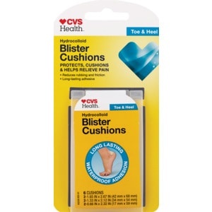 slide 1 of 1, CVS Health Hydrocolloid Blister Cushions Toe And Heel Assorted, 6 ct