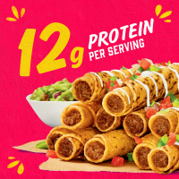 slide 2 of 29, Delimex Beef Corn Taquitos, 50 ct