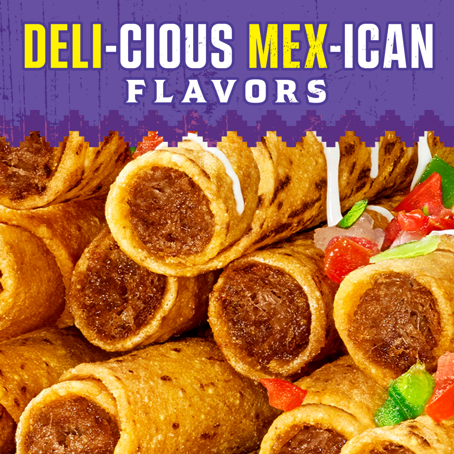 slide 5 of 5, Delimex Beef Corn Taquitos, 50 ct