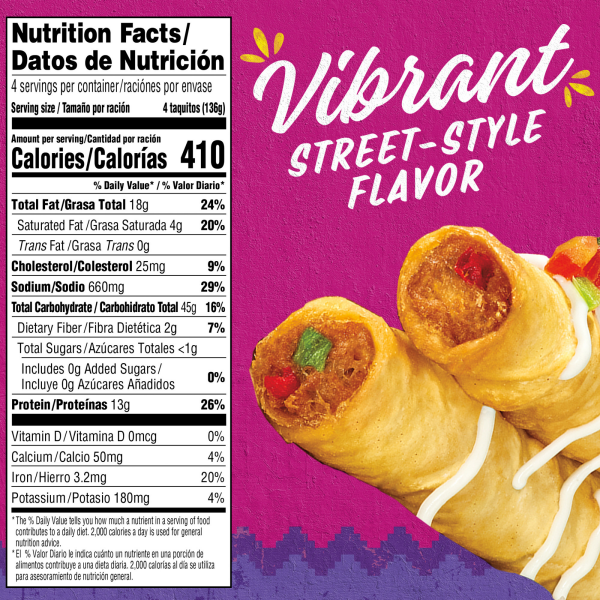 slide 7 of 29, Delimex Beef & Cheese Taquitos Frozen Snacks, 16 ct Box, 19.2 oz