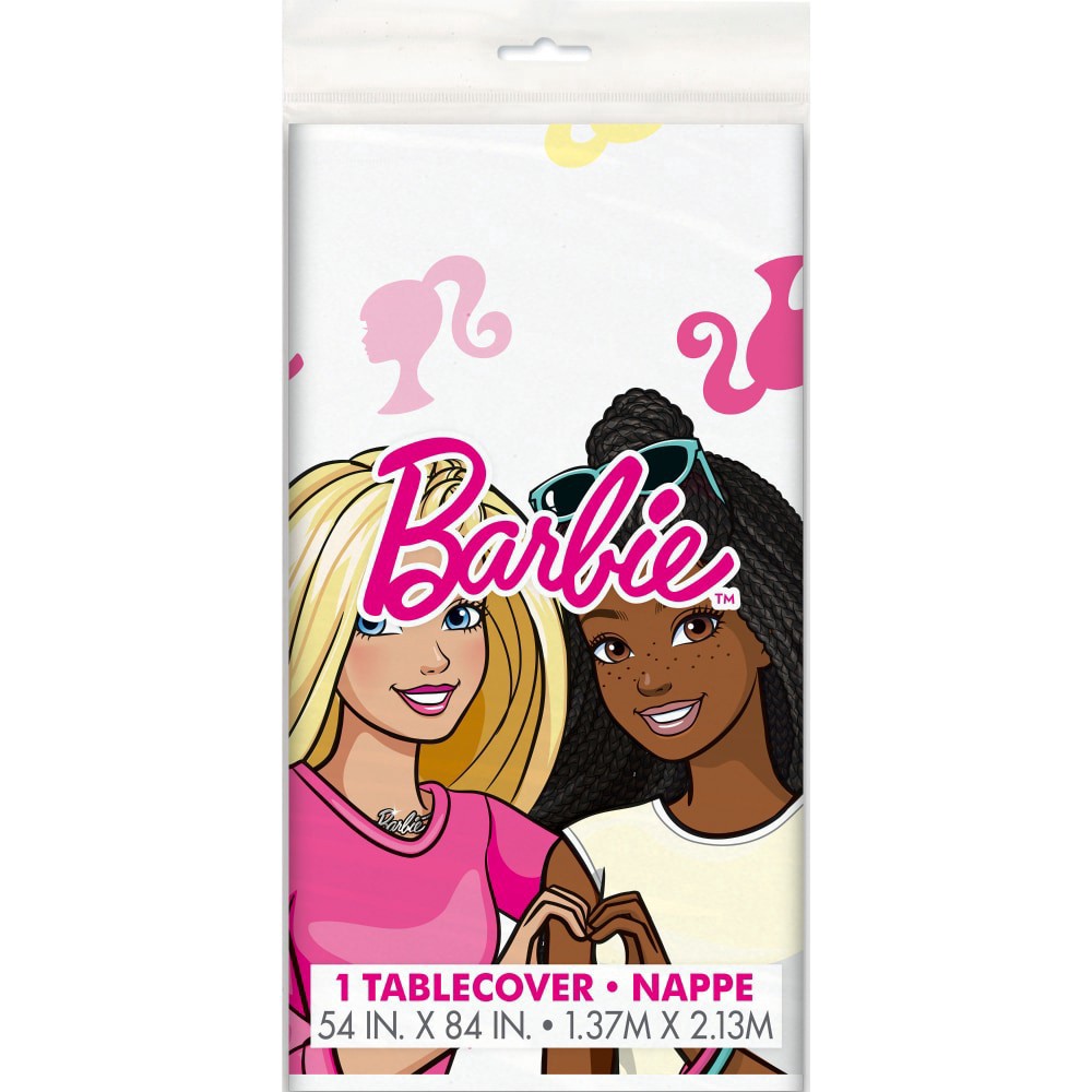 slide 1 of 1, Unique Barbie Tablecover, 1 ct