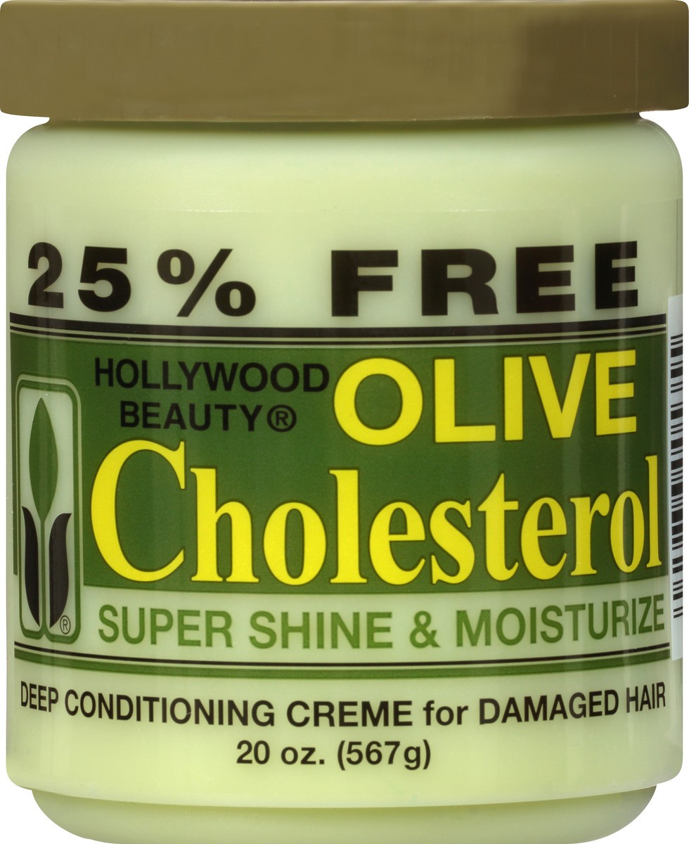 slide 8 of 9, Hollywood Beauty Olive Cholesterol Deep Conditioning Creme 20 oz, 20 oz