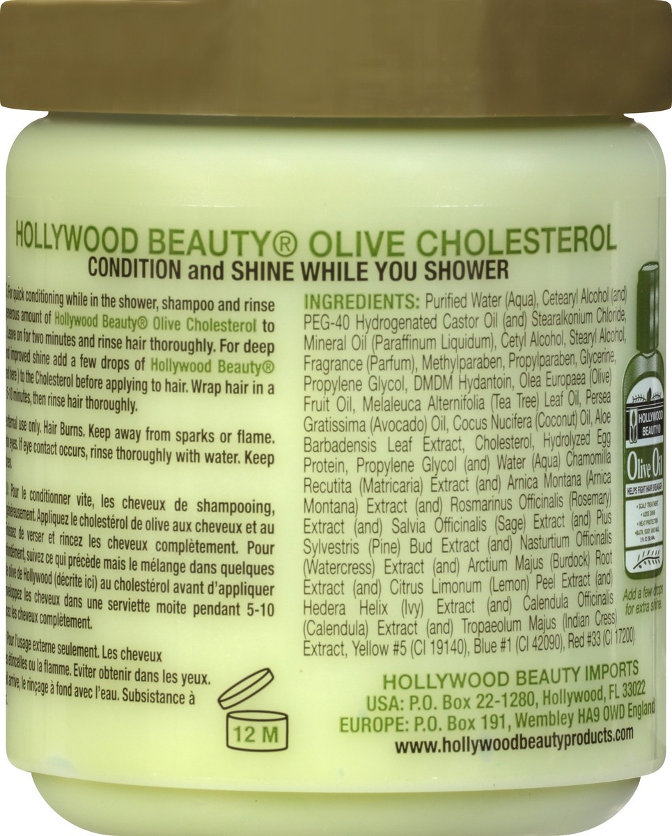 slide 9 of 9, Hollywood Beauty Olive Cholesterol Deep Conditioning Creme 20 oz, 20 oz