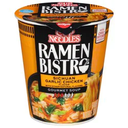 Nissin Cup Noodles Ramen Bistro Gourmet Sichuan Garlic Chicken Ramen Noodle Soup 3.10 oz