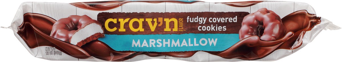 slide 7 of 9, Crav'n Flavor Fudge Covered Marshmallow Cookies 12 oz, 12 oz