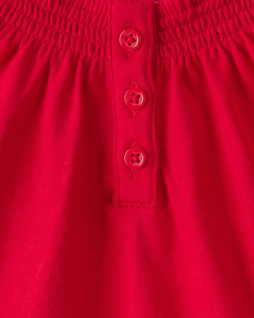 slide 2 of 2, Oshkosh Toddler Girl Long-Sleeve Fashion Top - Red Red 5T, 1 ct