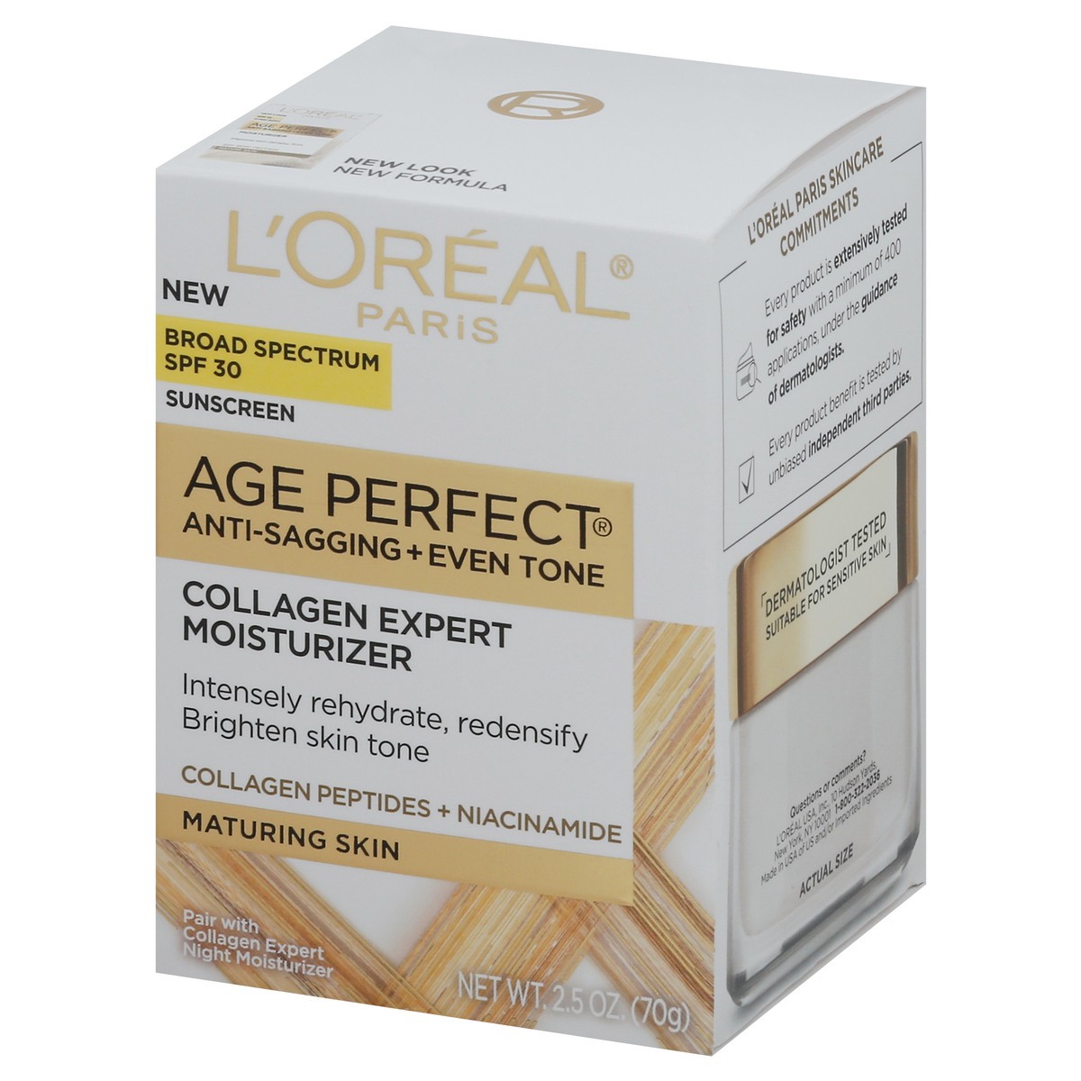 slide 3 of 9, Age Perfect Broad Spectrum SPF 30 Sunscreen Maturing Skin Collagen Expert Moisturizer 2.5 oz, 2.5 oz