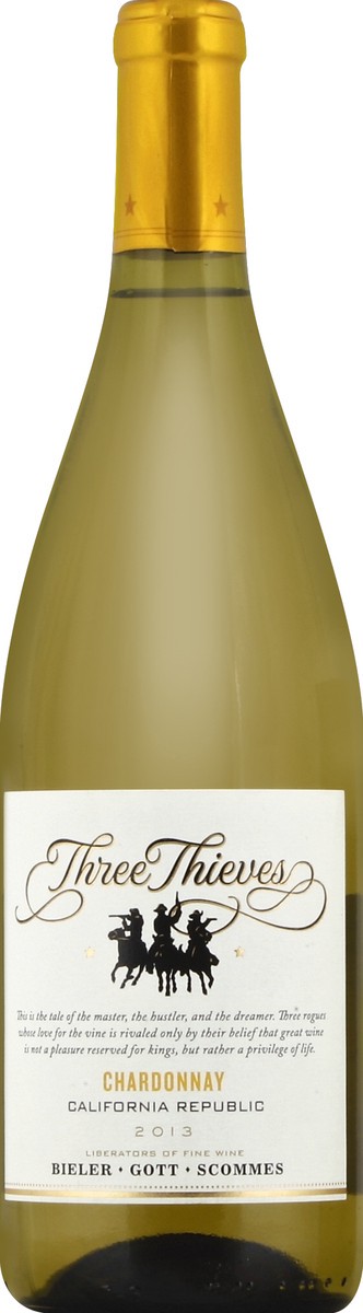 slide 1 of 3, Three Thieves Chardonnay 750 ml, 750 ml