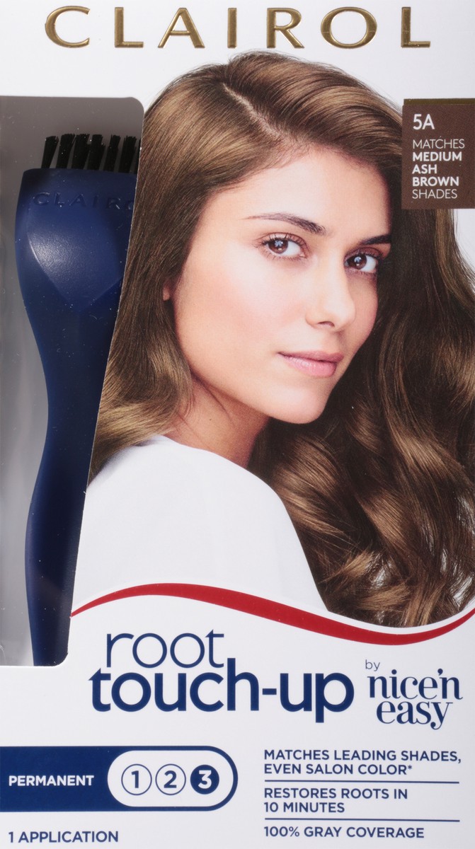 slide 3 of 9, Clairol Root Touch-Up Permanent Hair Color - 5A Medium Ash Brown - 1 Kit, 1 ct