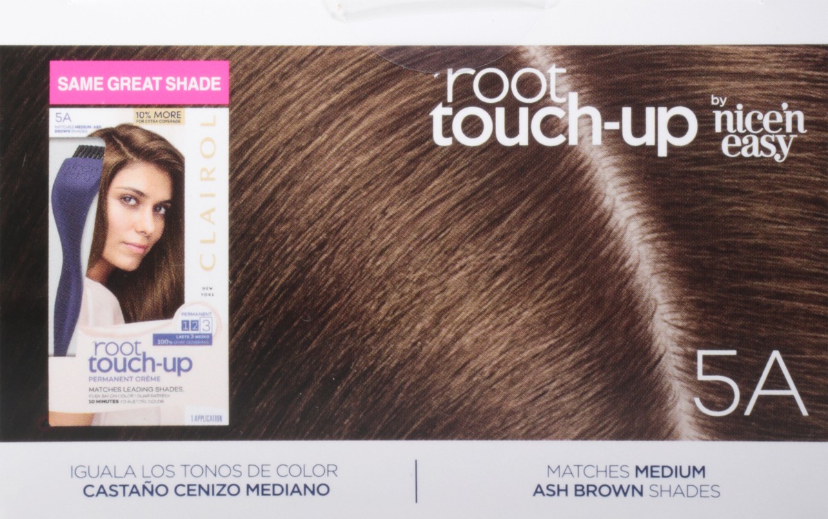 slide 5 of 9, Clairol Root Touch-Up Permanent Hair Color - 5A Medium Ash Brown - 1 Kit, 1 ct