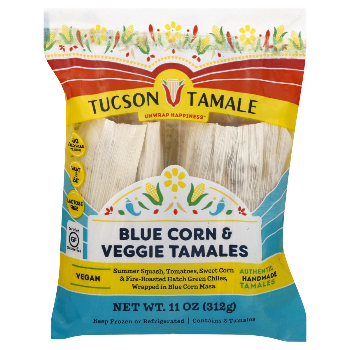 slide 1 of 13, Tuscan Tamale Company Tamale,Blue,Vegan, 2 ct; 11 oz