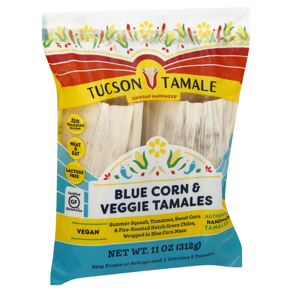 slide 6 of 13, Tuscan Tamale Company Tamale,Blue,Vegan, 2 ct; 11 oz