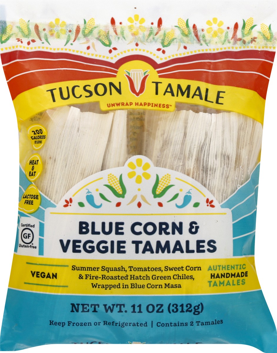 slide 11 of 13, Tuscan Tamale Company Tamale,Blue,Vegan, 2 ct; 11 oz