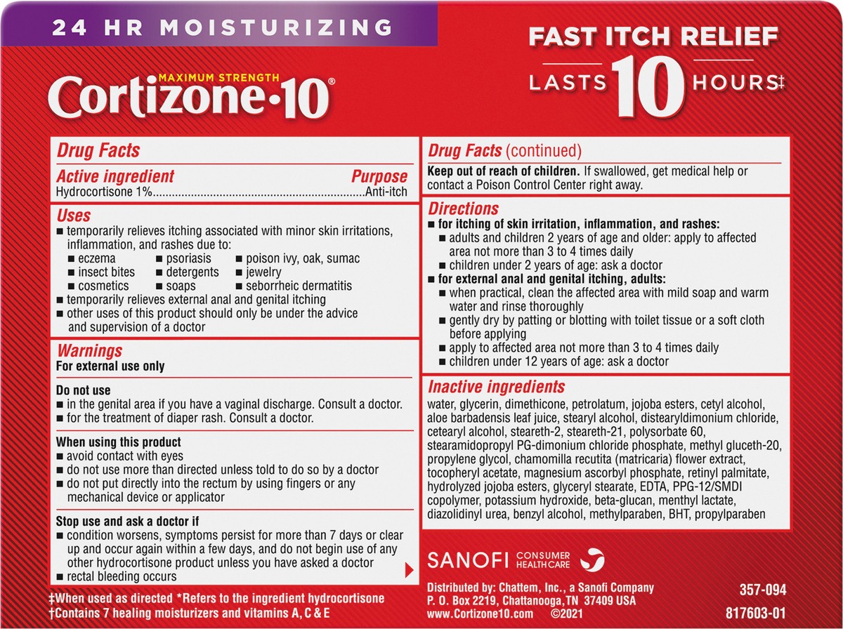 slide 3 of 7, Cortizone-10 Cortizone 10 Intensive Healing Anti Itch Creme (2 Oz), 2 oz