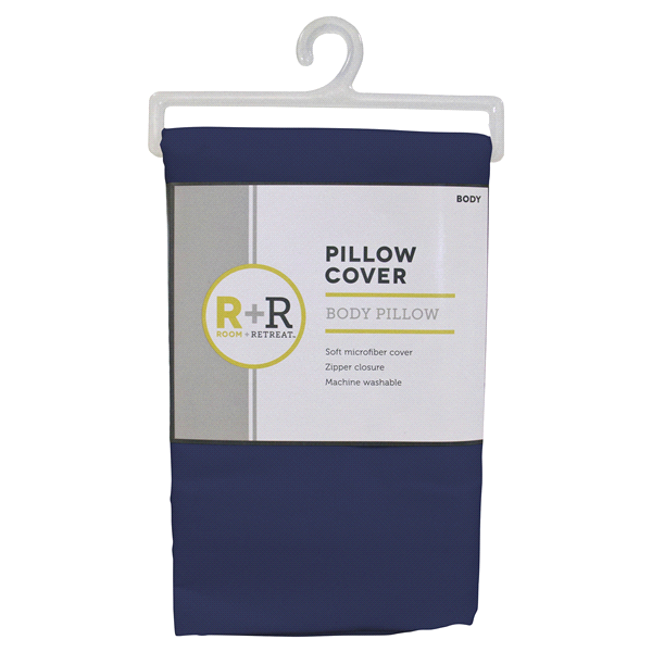slide 1 of 2, Room & Retreat Body Pillow Protector, Cobalt, 1 ct