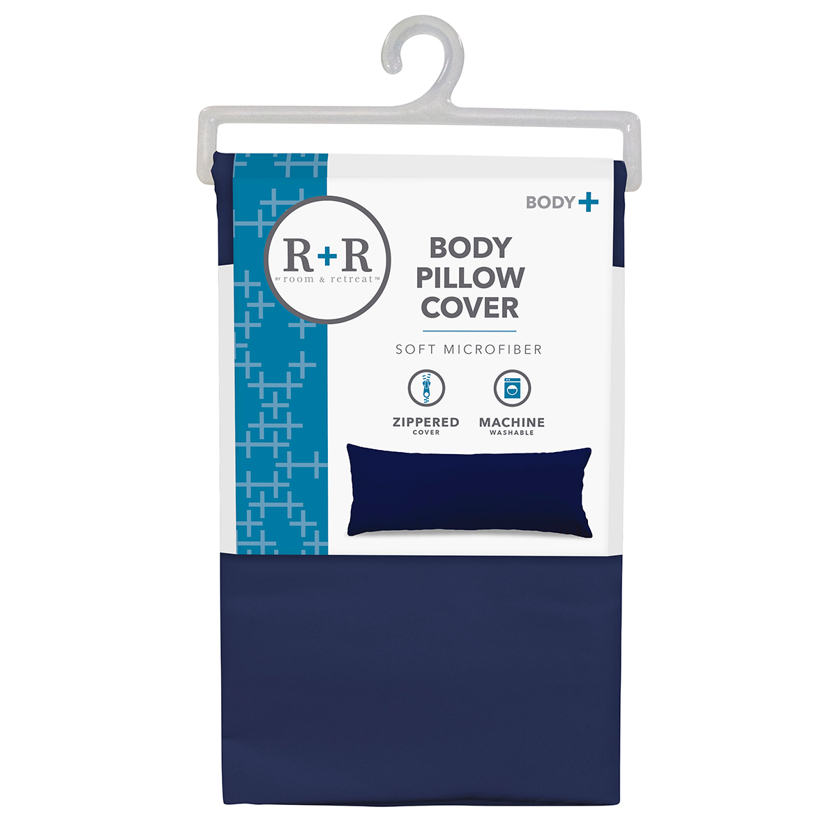 slide 1 of 2, R+R Room & Retreat Body Pillow Protector, Cobalt, 1 ct