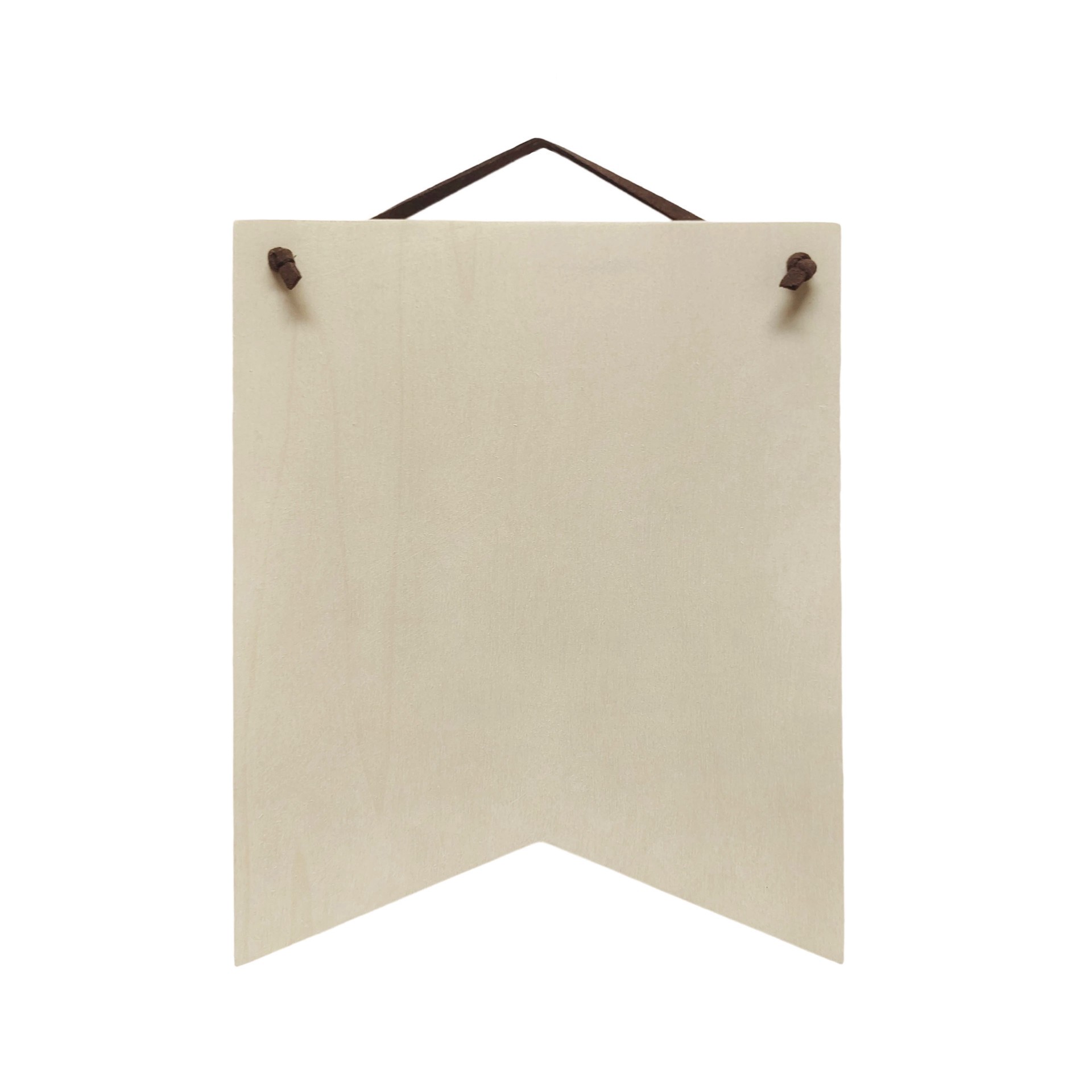 slide 2 of 2, 8" Unfinished Ribbon Plywood Plaque By Make Market, 6 in x 8 in