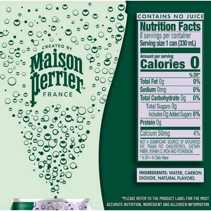 slide 7 of 9, Maison Perrier Forever Blackberry Flavored Sparkling Water, 11.15 FL OZ Cans, 8 Count, 11.15 oz