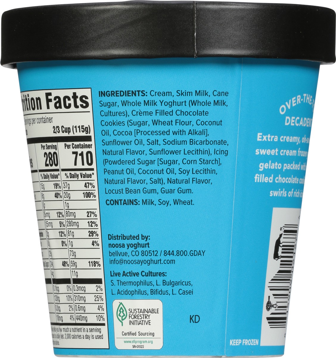 slide 8 of 9, Noosa Gelato Cookies & Oh-So-Creamy Frozen Yoghurt 14 fl oz, 14 oz