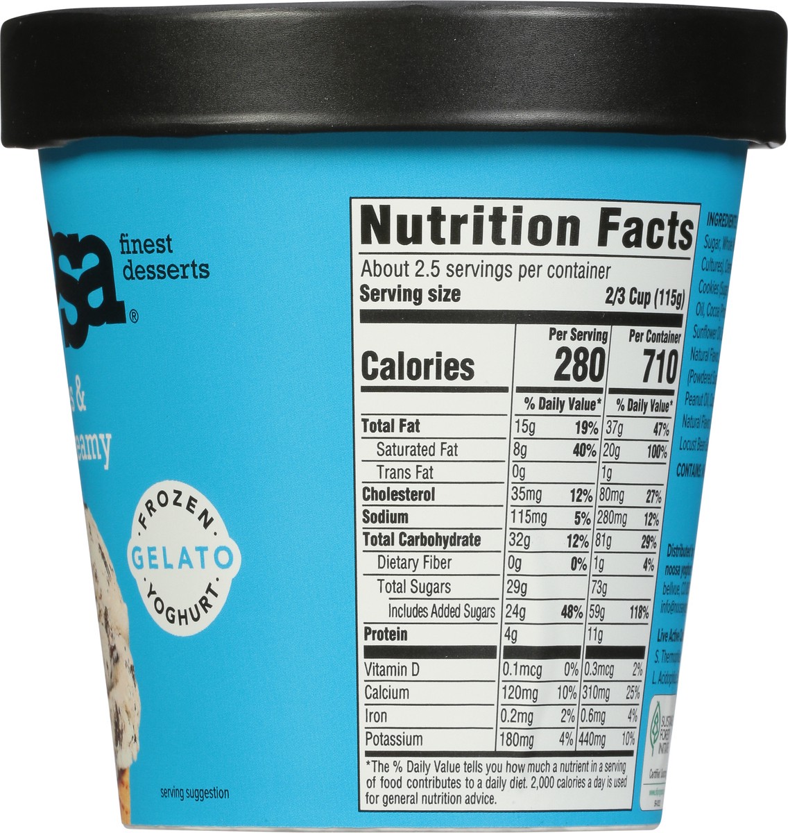 slide 3 of 9, Noosa Gelato Cookies & Oh-So-Creamy Frozen Yoghurt 14 fl oz, 14 oz