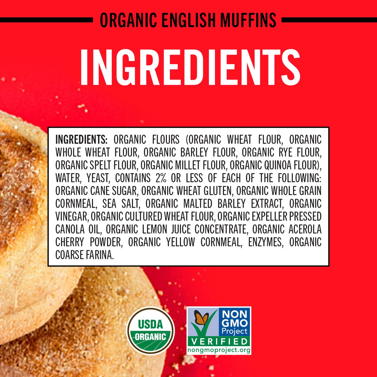 slide 12 of 12, Dave's Killer Bread English Muffins, Organic, Killer Classic, 6 ct