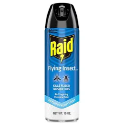 Raid Outdoor Fresh Scent Flying Insect Killer Insecticide Aerosol Spray - 15 Oz