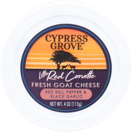 slide 1 of 1, Cypress Grove Little Red Corvette Goat Cheese with Red Bell Pepper & Black Garlic, 4 oz