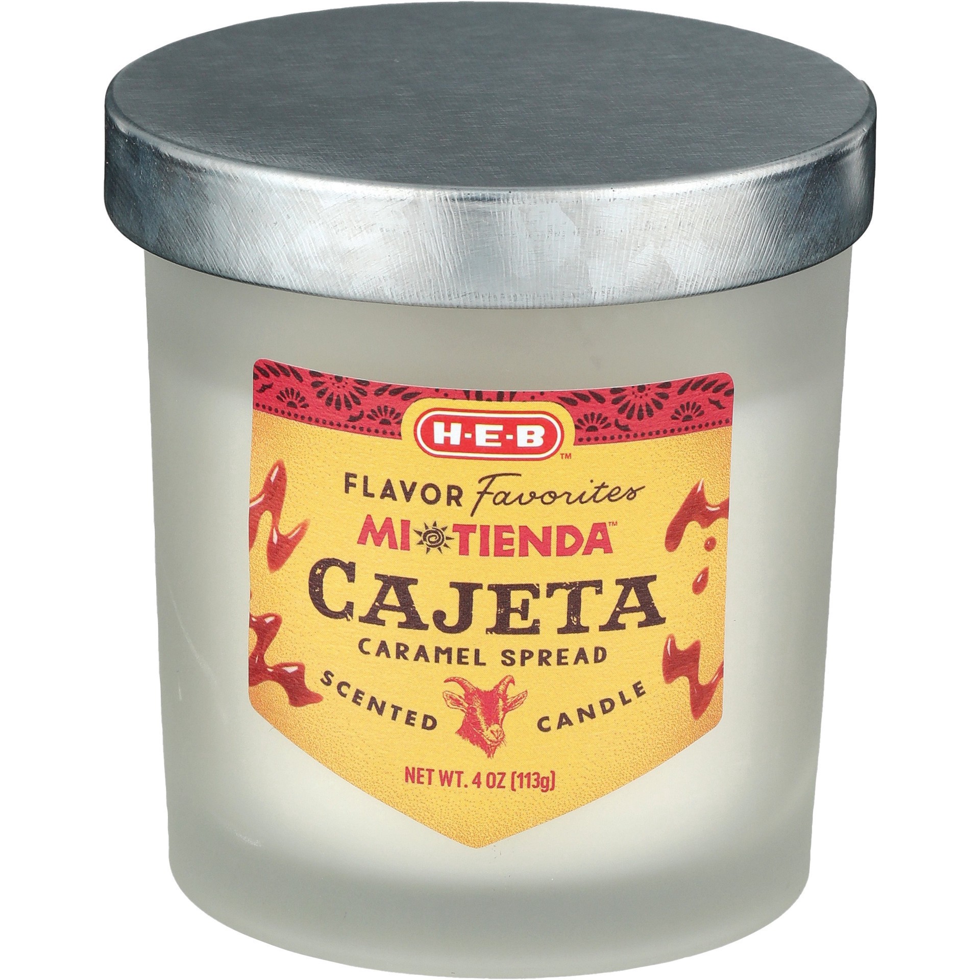 slide 1 of 1, H-E-B Flavor Favorites Mi Tienda Cajeta Scented Candle, 4 oz