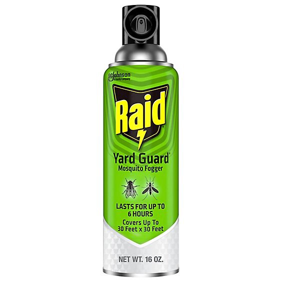 slide 1 of 1, Raid Yard Guard Mosquito Fogger Insecticide Aerosol Spray - 16 Oz, 16 oz
