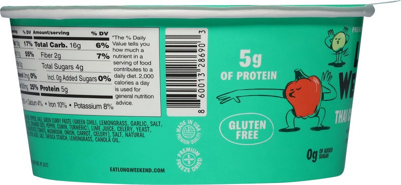 slide 5 of 5, Long Weekend Premium Instant Thai Coconut Curry Soups 1.2 oz, 1.2 oz