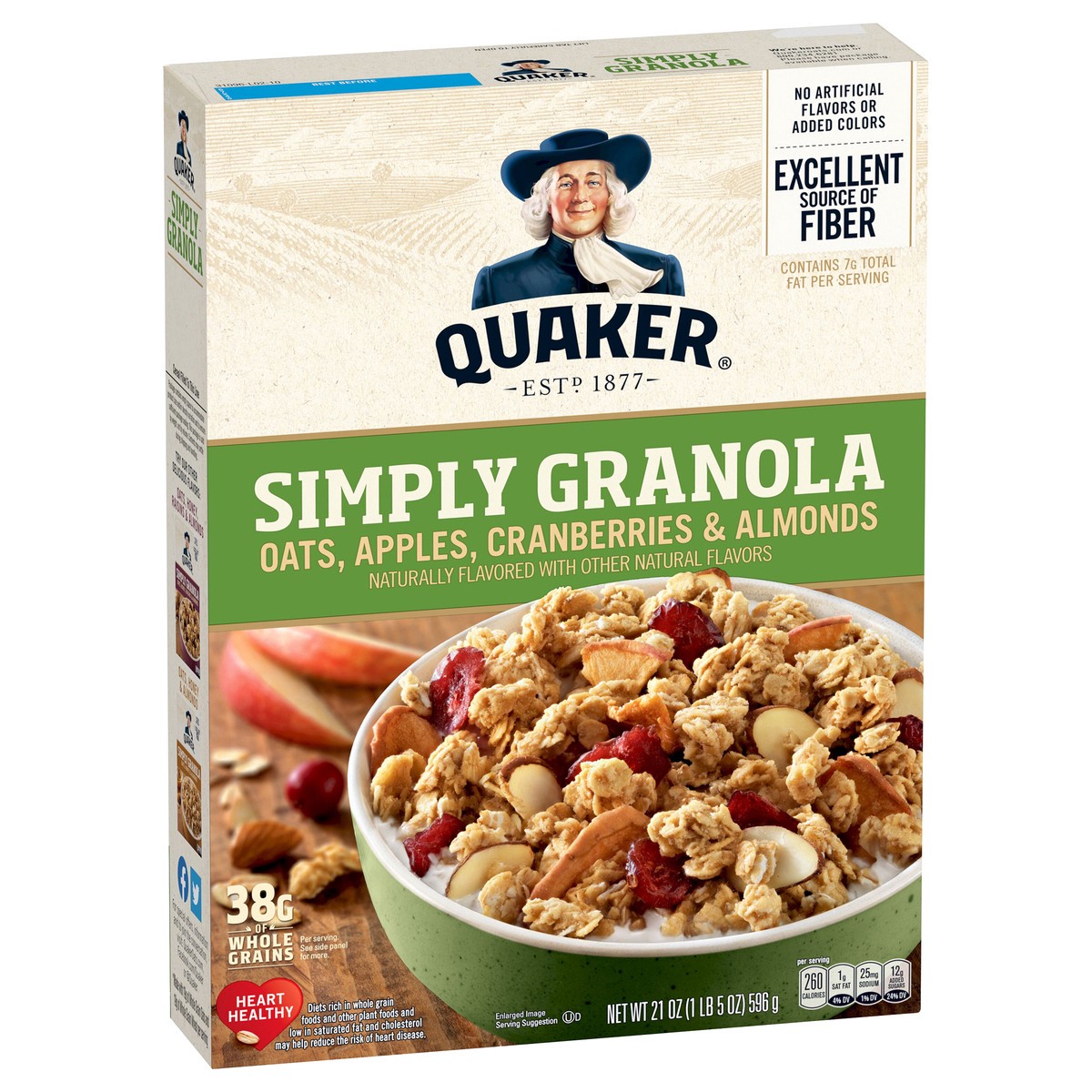 slide 2 of 6, Quaker Granola, 21 oz
