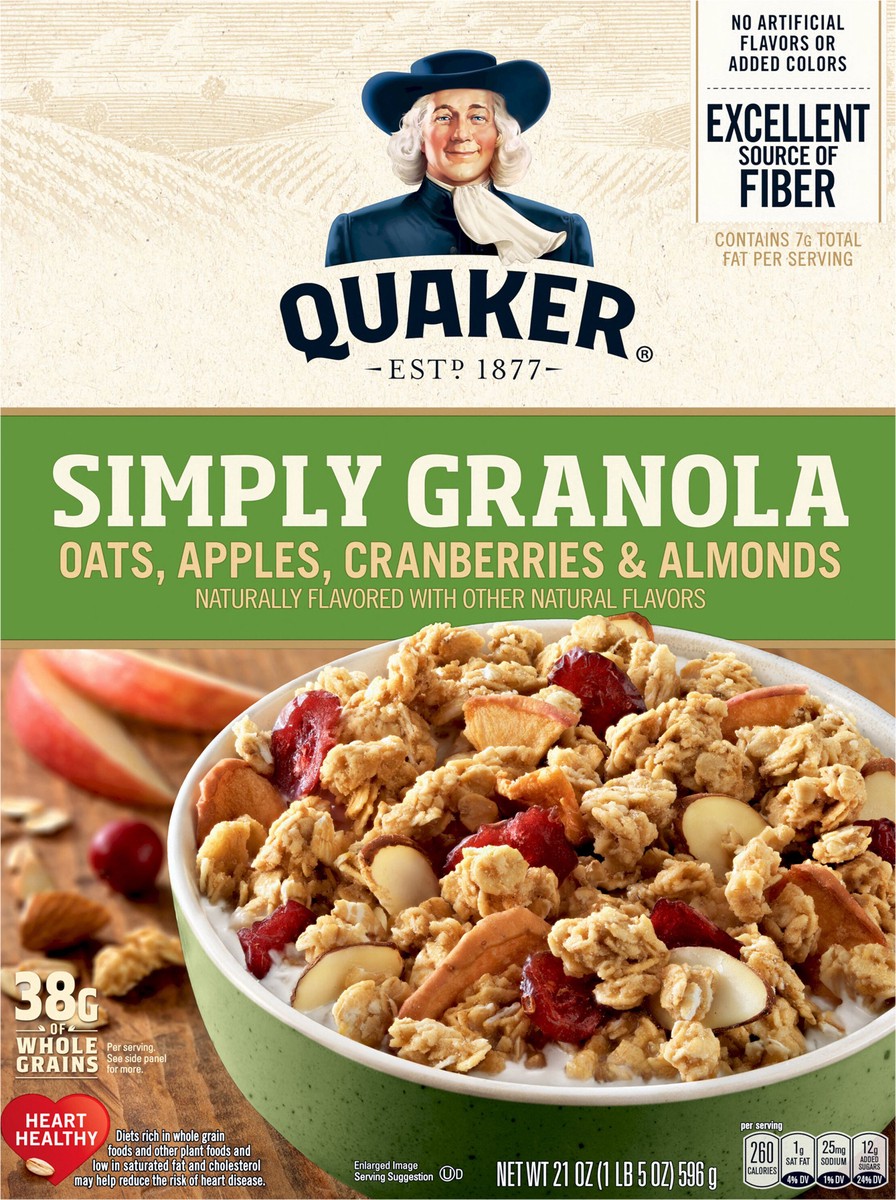 slide 4 of 6, Quaker Granola, 21 oz