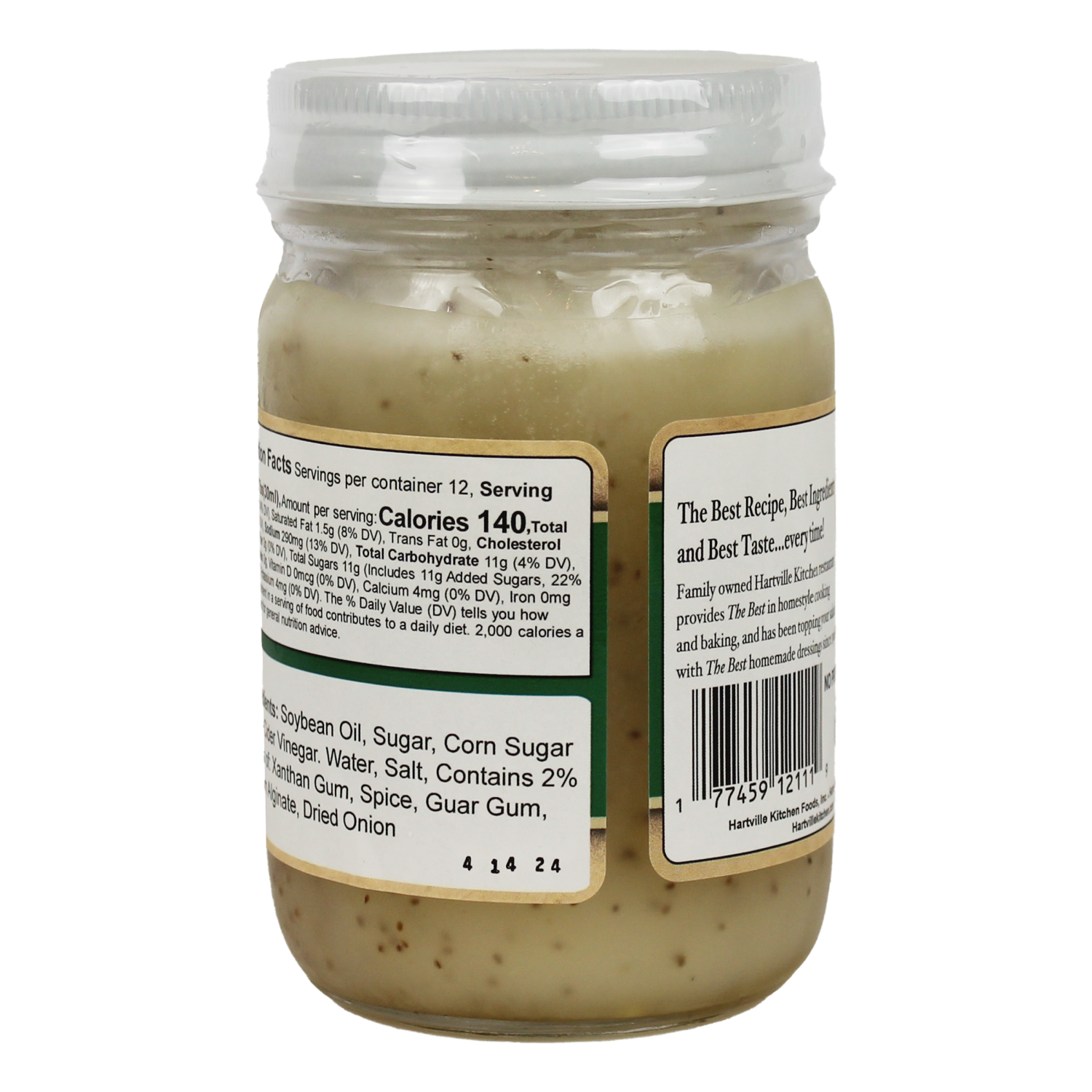 slide 3 of 6, Hartville Kitchen Sweet & Sour Jar Salad Dressing, 12 oz