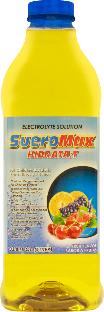 slide 1 of 1, SueroMax Fruit Punch Electrolyte Solution, 33.8 oz