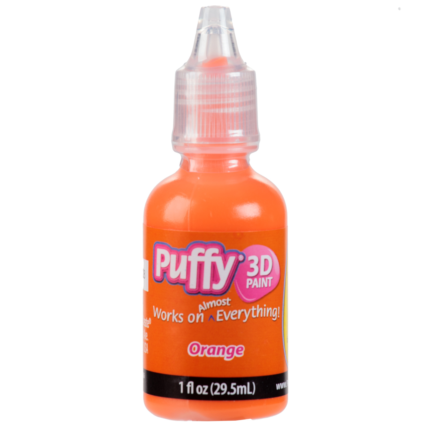 slide 1 of 1, Puffy Paint Orange, 1 oz