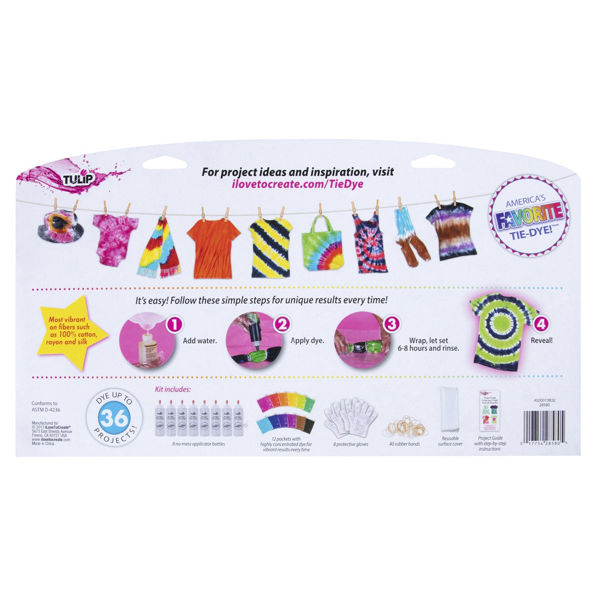 slide 2 of 2, Tulip One-Step Super Big 12-Color Tie-Dye Kit, 1 ct