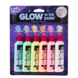Tulip Dimensional Fabric Paint Glow 6Pk