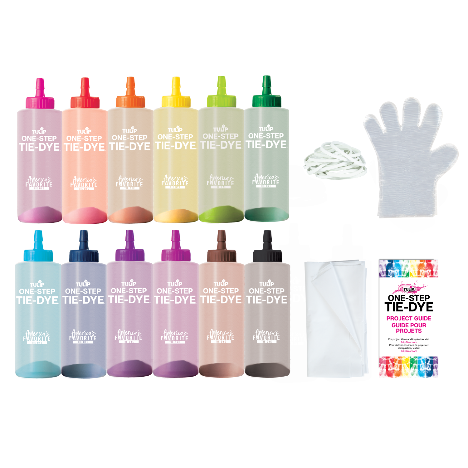 slide 1 of 2, Tulip One-Step Tie-Dye Kit Kaleidoscope 12-Color, 1 ct