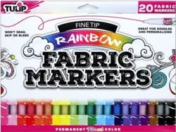 Tulip Fabric Markers Multi Fine Tip Rainbow