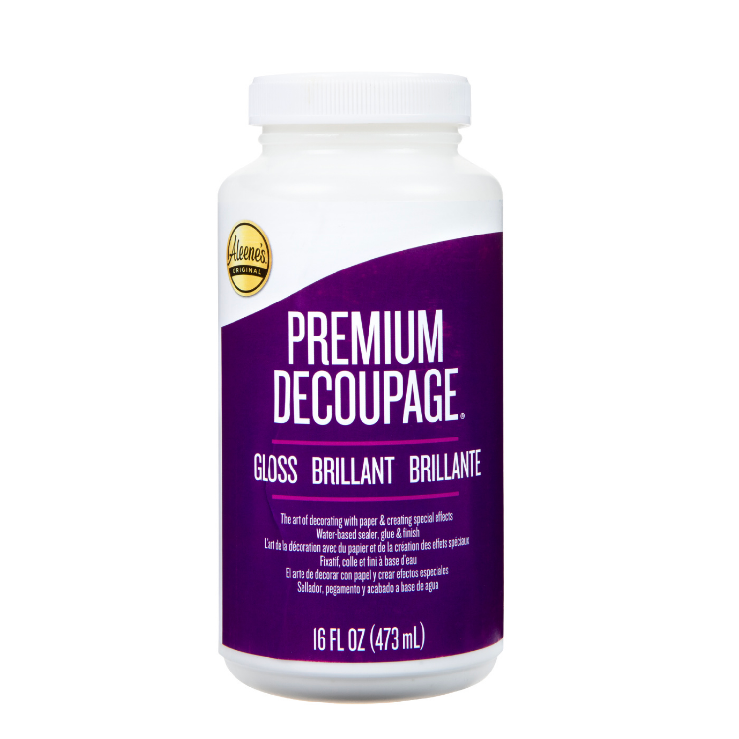 slide 1 of 1, ALEENES Aleene's Premium Decoupage Gloss 16 fl. oz., 16 fl oz