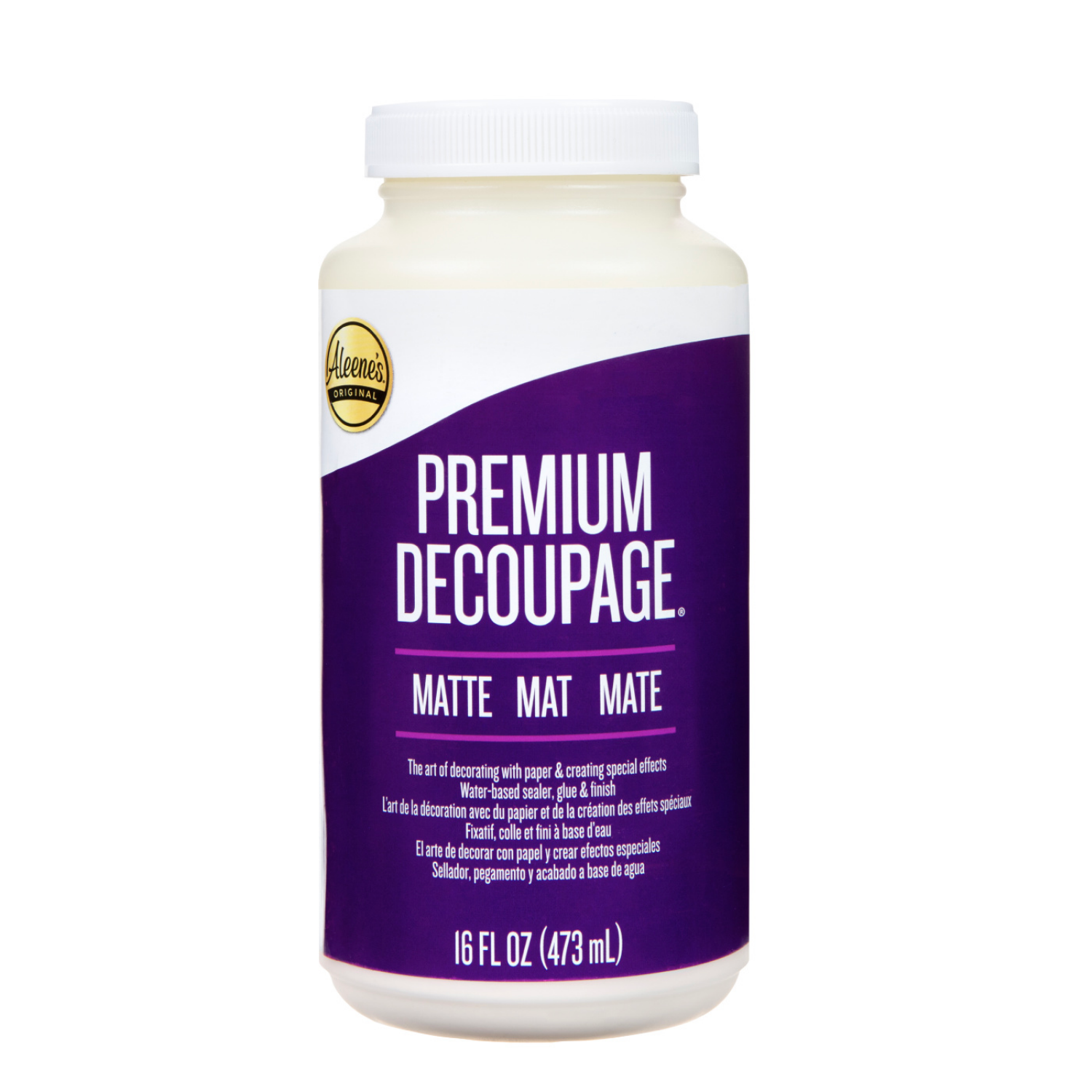 slide 1 of 1, ALEENES Aleene's Premium Decoupage Matte 16 fl. oz., 16 fl oz
