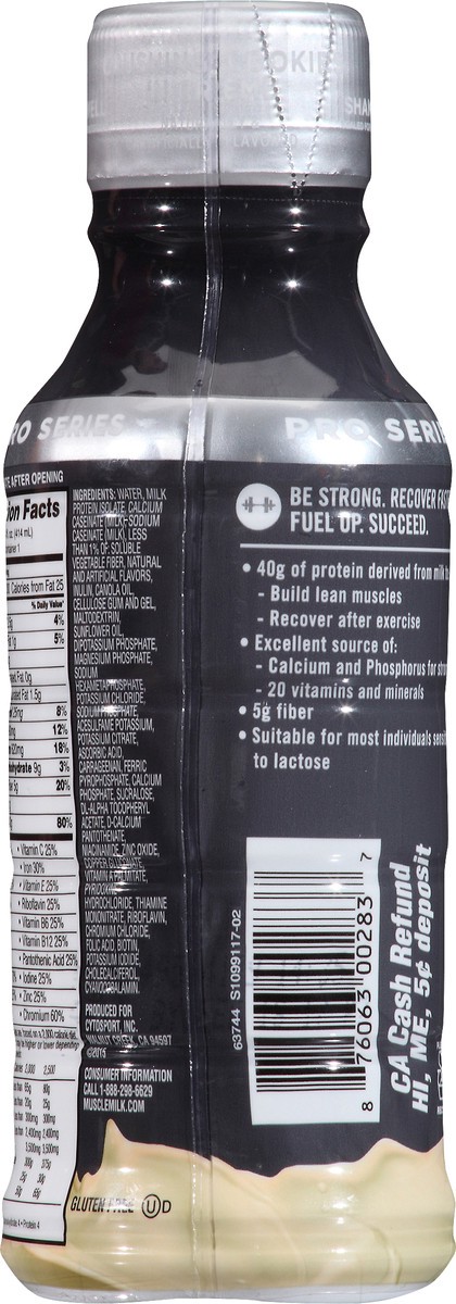 slide 5 of 12, Muscle Milk Pro Series Non Dairy Crushing Cookies 'N Creme Protein Shake 14 oz, 14 fl oz