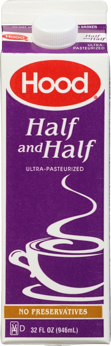 slide 10 of 10, Hood Half & Half, 32 oz, 1 qt